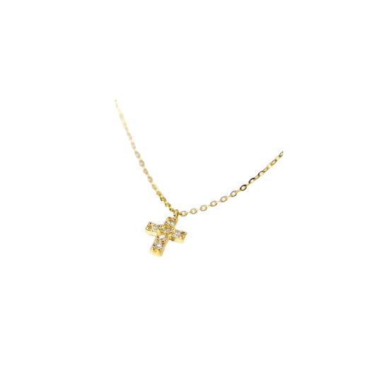 Mini cross necklace
