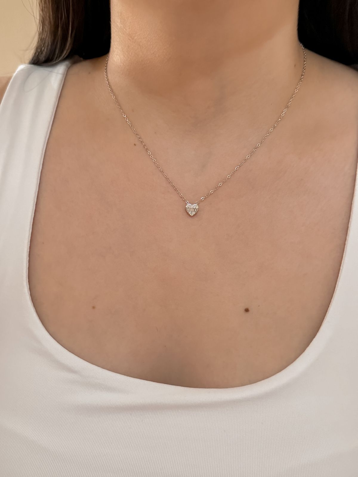 Silver love necklace