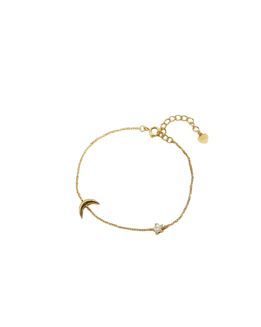 Moon & star bracelet