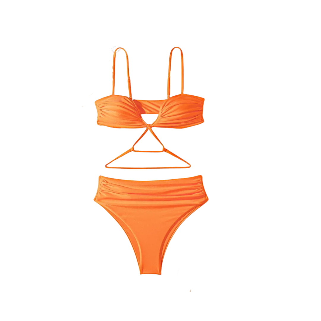 Traje de baño naranja talla S