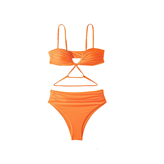 Traje de baño naranja talla S