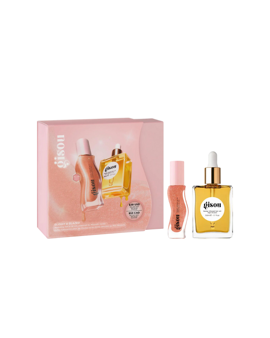 Gisou Glossy & Glazed Hair & Lip Oil Gift Set