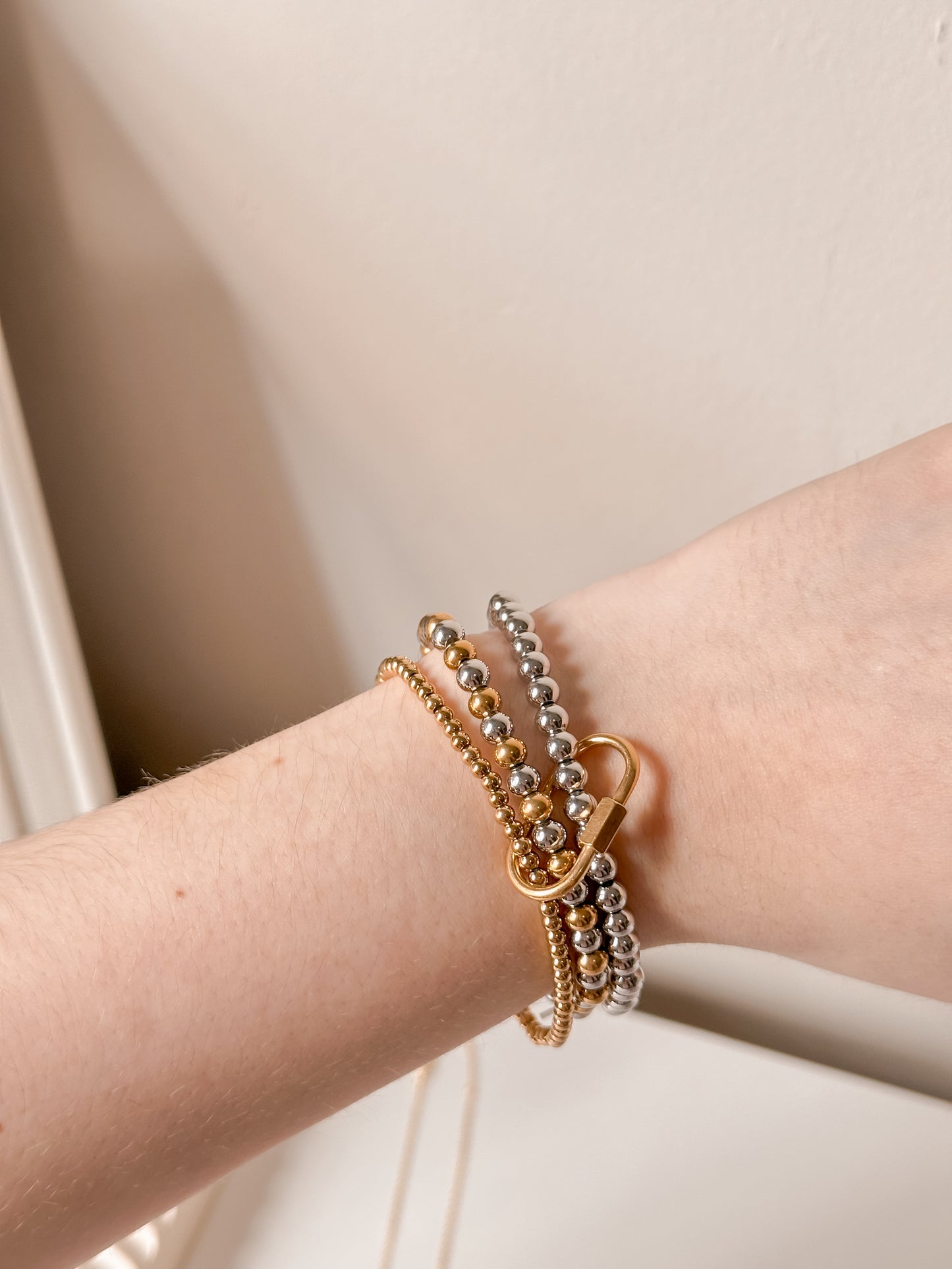 Two Tone Beads Bracelet
