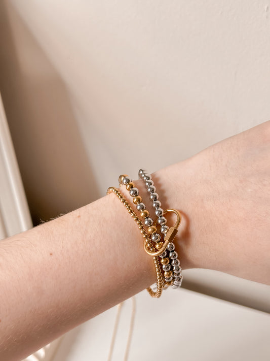 Two Tone Beads Bracelet