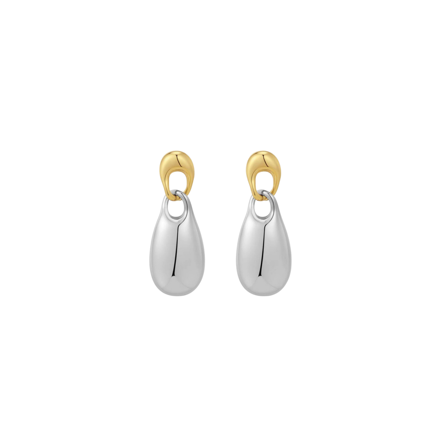 Two Tone Drop earrings