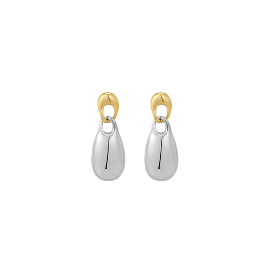 Two Tone Drop earrings