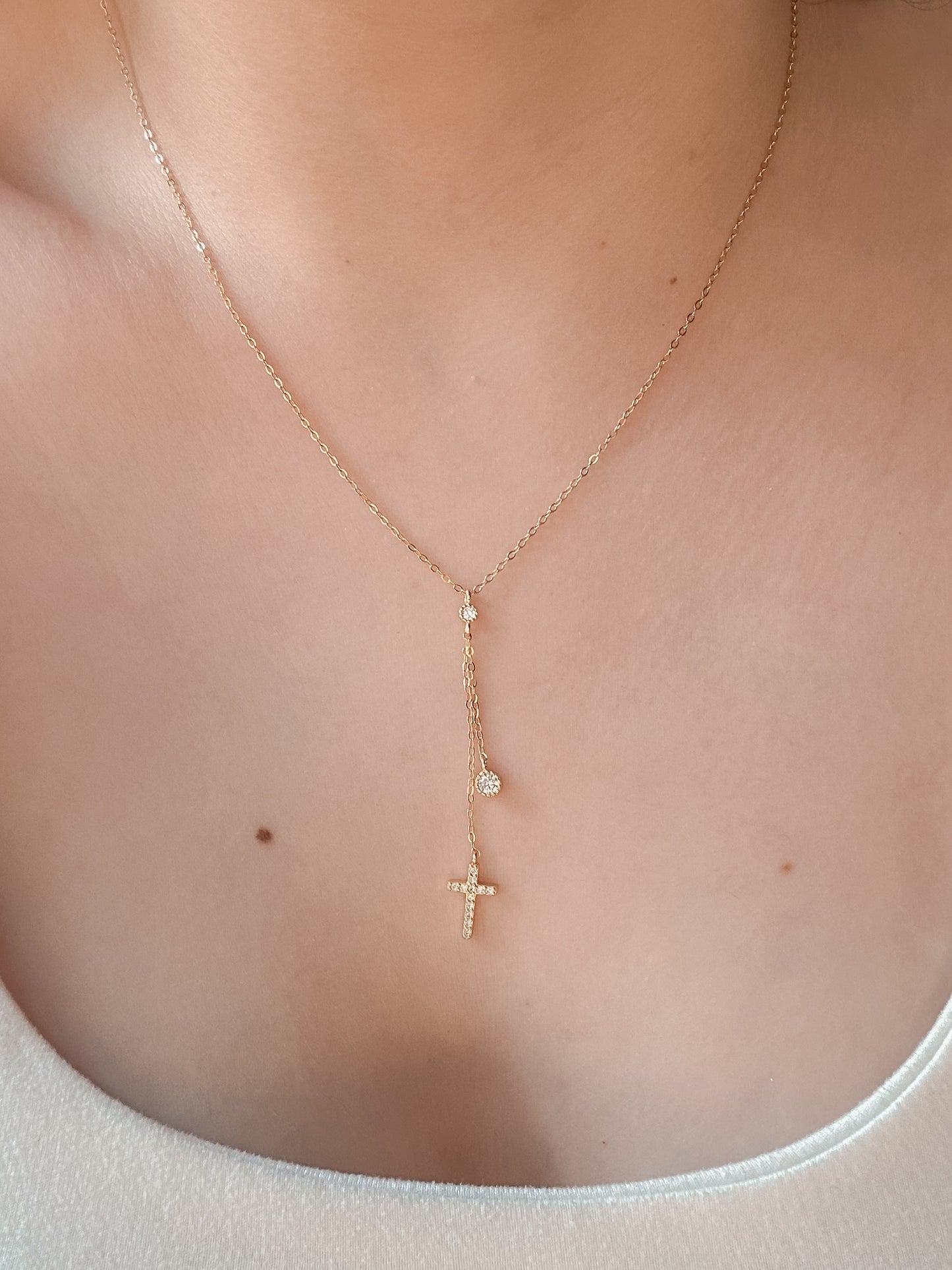 Eternal cross necklace