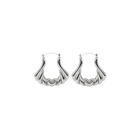 Big silver hoops
