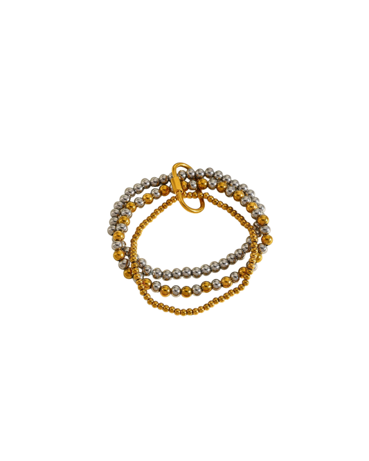Two Tone Beads Bracelet