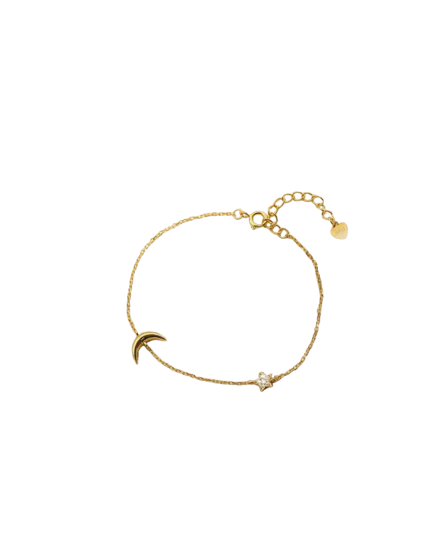 Moon & star bracelet