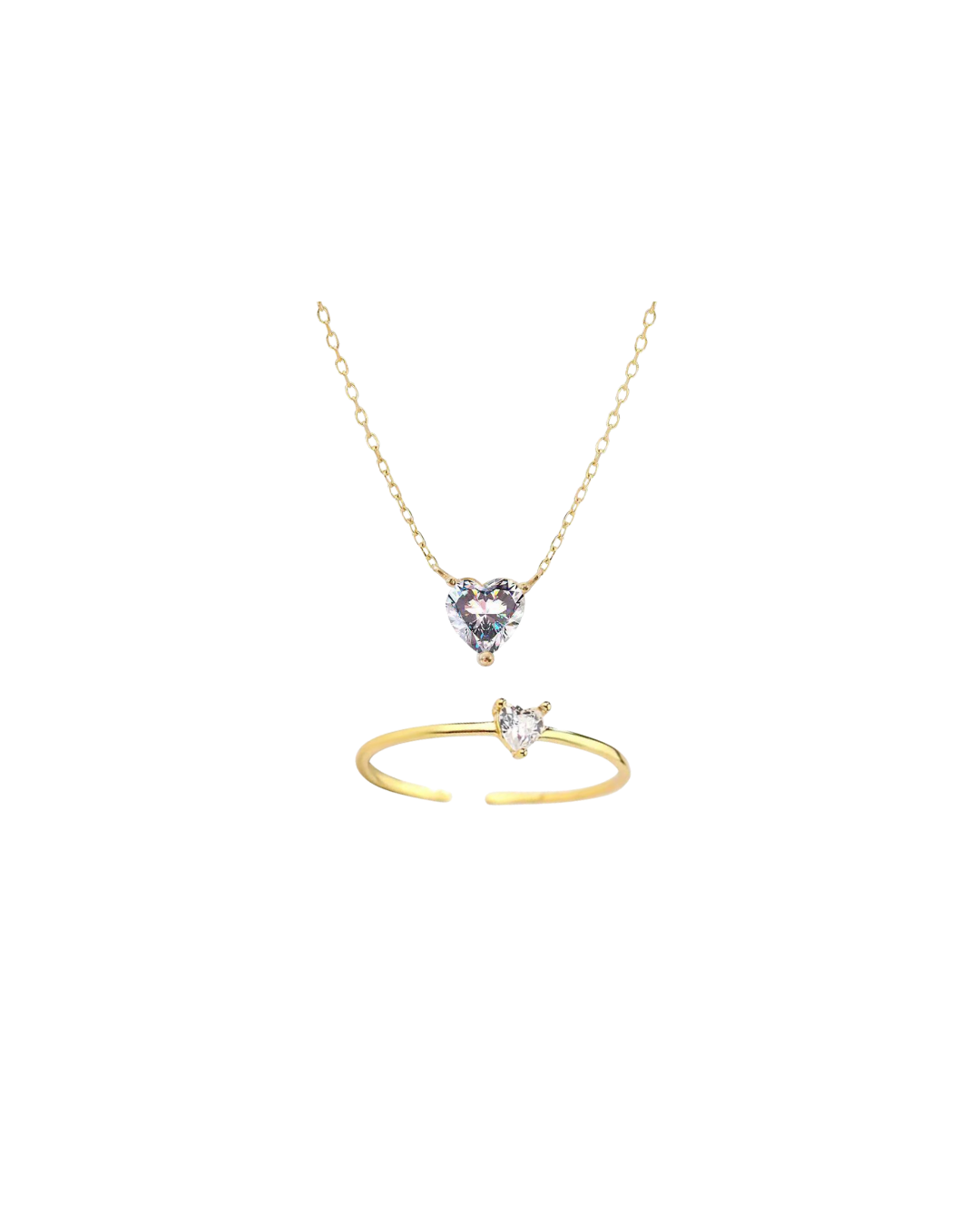 Heart set (Cadena+anillo S925)