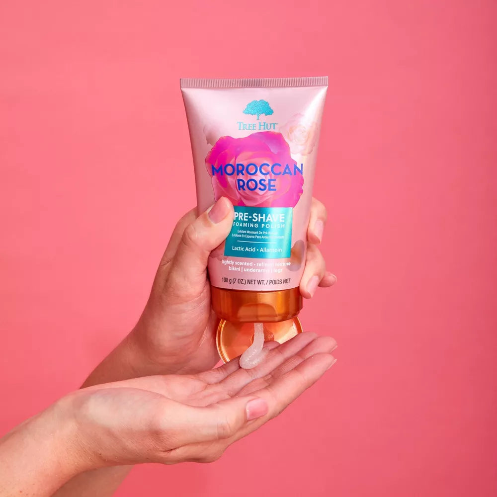 Pre-Shave Espuma Exfoliante Moroccan Rose - Tree Hut