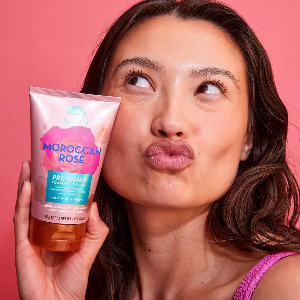 Pre-Shave Espuma Exfoliante Moroccan Rose - Tree Hut