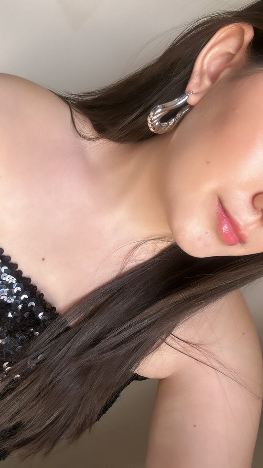 Big silver hoops