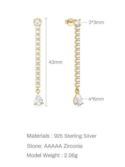 Dainty cluster earring