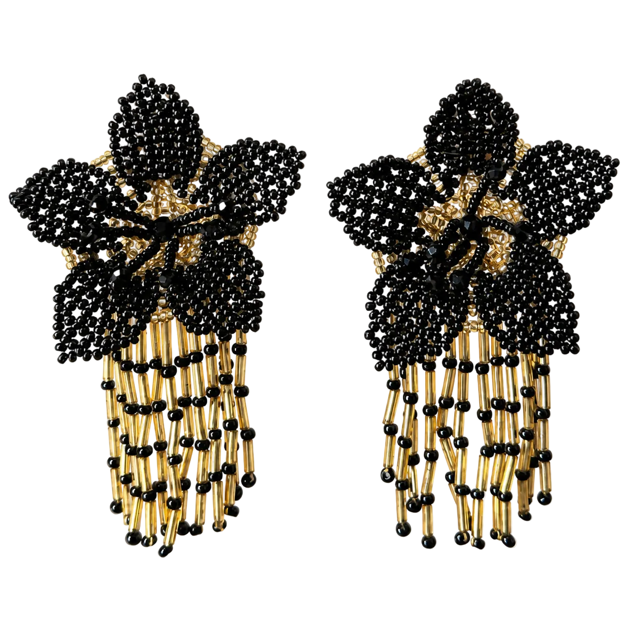 Aretes de fiesta negro