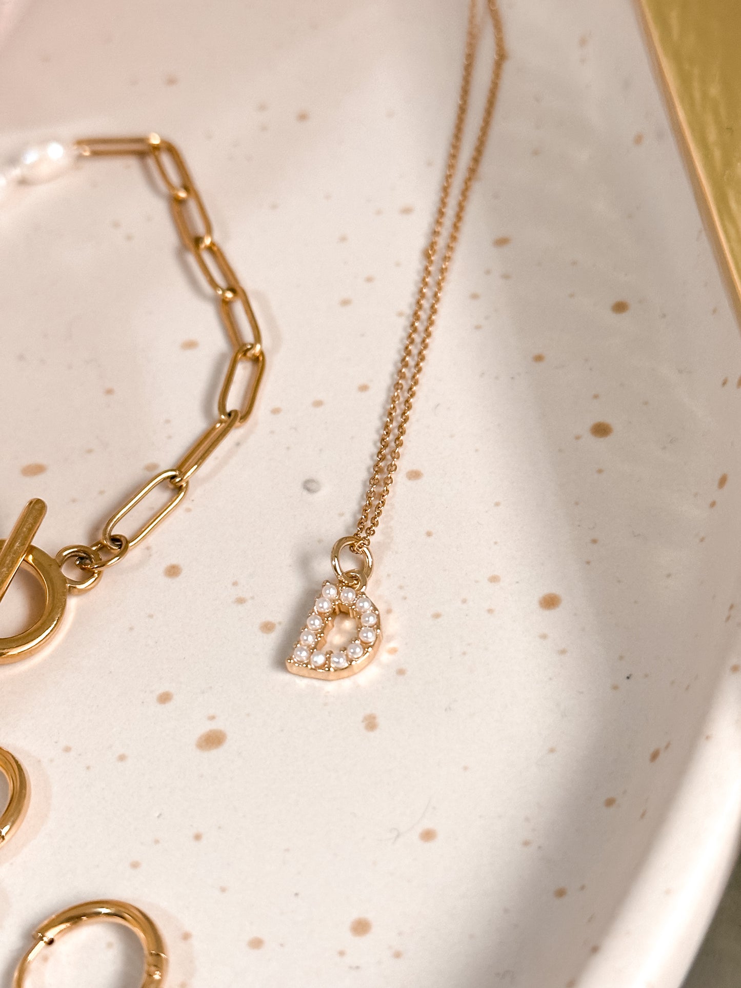 Cadena de inicial de Perlas (Pre order)